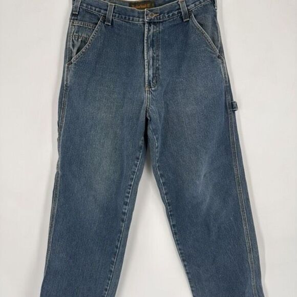 Vintage Y2K Timberland Mens Utility Baggy Loose Fit Carpenter Jeans Size 33 x 32 - Picture 7 of 15